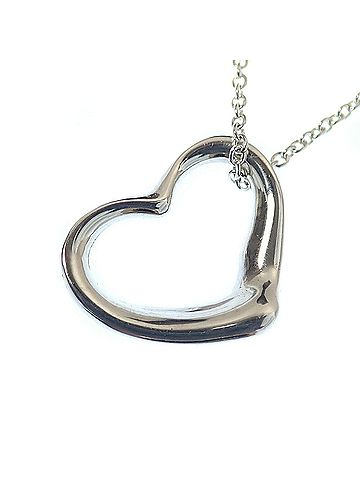 Tiffany & Co. Tiffany &amp; Co. Heart Necklace for Women, SV925, 2.1g, Silver (view 2)