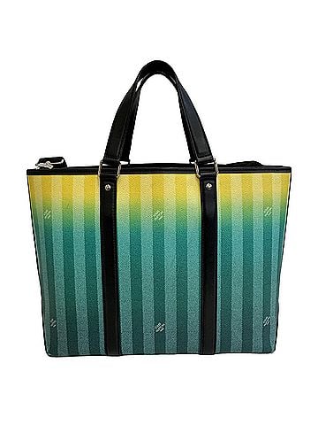 Louis Vuitton Louis Vuitton M59919 Weekend Tote PM Damier Stripe Shoulder Bag Green Leather Men's (view 2)