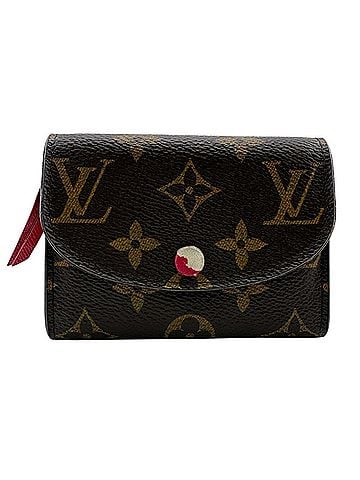 Louis Vuitton Louis Vuitton Portemonnaie Rosalie M41939 Monogram Leather Brown Fuchsia Women's Wallet (view 1)
