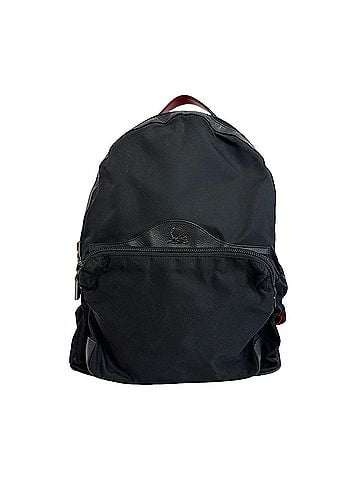 Christian Louboutin Christian Louboutin buckle studded backpack/rucksack/daypack, nylon and leather, black, for women. (view 1)