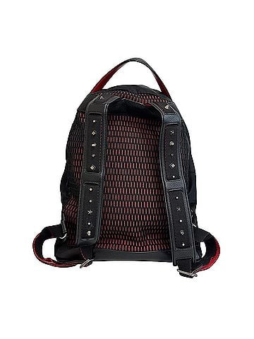 Christian Louboutin Christian Louboutin buckle studded backpack/rucksack/daypack, nylon and leather, black, for women. (view 2)