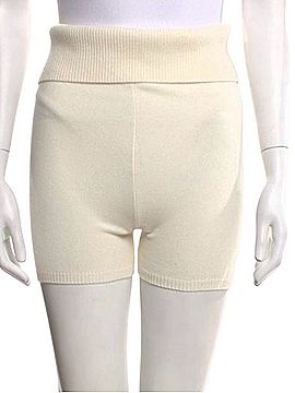 NAKEDCASHMERE High-Rise Knit Bike Shorts Shorts (view 1)