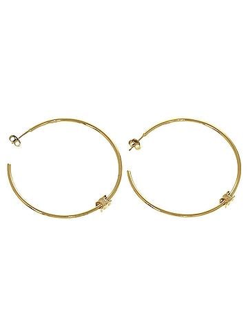 Céline Celine Triomphe Gold Earrings, Accessory 0298 CELINE (view 1)