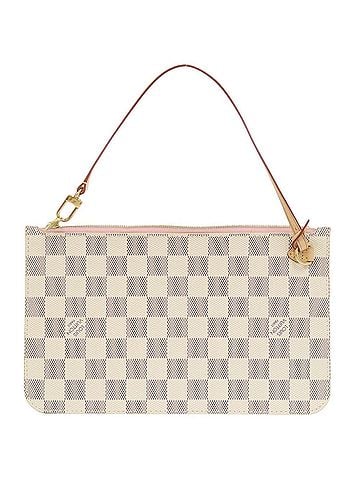 Louis Vuitton Louis Vuitton Neverfull Pouch for MM/GM, Damier Azur Rose Ballerine, Handbag Pouch, LV 1281 LOUIS VUITTON (view 2)