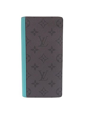 Louis Vuitton Louis Vuitton Portefeuille Brazza NM Monogram Eclipse M11467 IC Turquoise Grey Long Wallet LV 0935 LOUIS VUITTON (view 1)