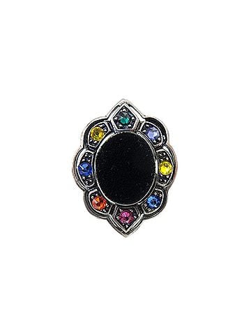 Gucci Gucci Volume Ring Velvet Colored Stone Metal Black 1227GUCCI (view 1)