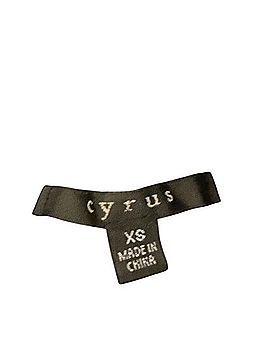 Cyrus Black Ribbed Hooded Sweater Pullover Hoodie (view 2)