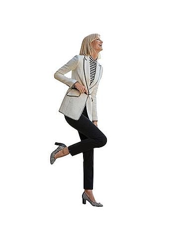 Talbots Contrast Stitch Classic Blazer Blazer (view 1)