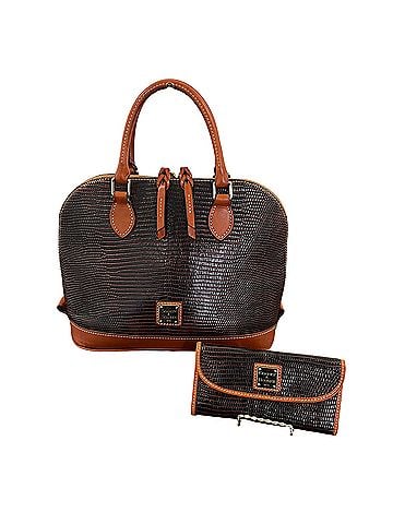 Dooney & Bourke Lizard Embossed Zip Zip Leather Satchel (view 1)