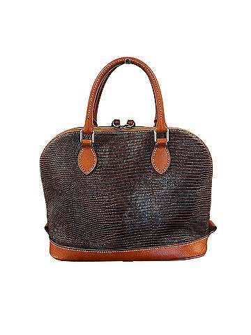 Dooney & Bourke Lizard Embossed Zip Zip Leather Satchel (view 2)