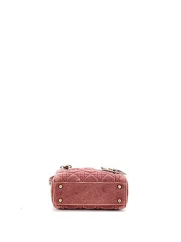 Christian Dior Lady Dior Chain Bag Cannage Quilt Velvet with Crystal Charms Mini (view 2)