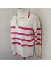 Max Studio Stripes Pink White Pullover Sweater Size L - photo 5