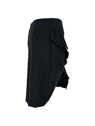 Isabel Marant Isabel Marant Etoile Nel Ruffled Mini Skirt in Dark Grey Wool (view 2)
