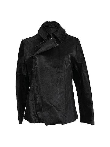 MARNI Marni Double-Breasted Sheared Jacket in Black Goatskin (view 1)