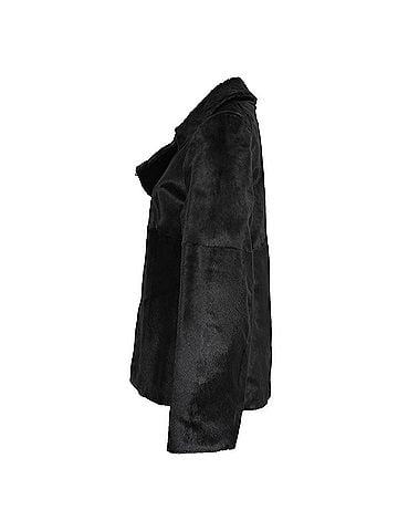 MARNI Marni Double-Breasted Sheared Jacket in Black Goatskin (view 2)