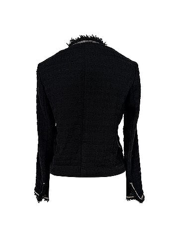 Isabel Marant Isabel Marant Etoile Button-Down Tweed Blazer in Black Cotton (view 2)