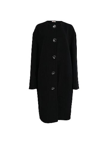 MARNI Marni Single-Breasted Coat in Black Cashmere (view 1)