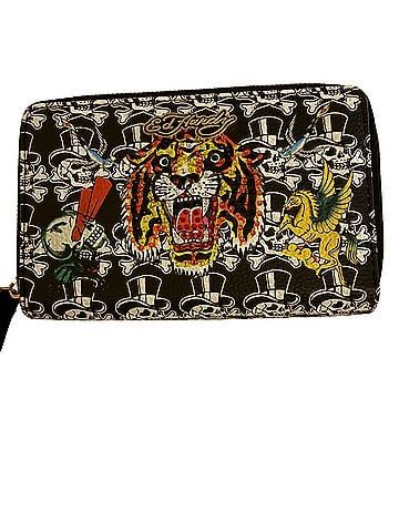 Ed Hardy Leather Wristlet (view 1)