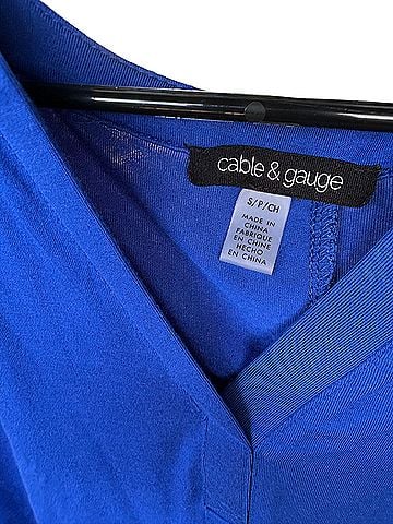 Cable & Gauge Short Sleeve Blouse (view 2)