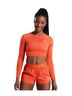 Gymshark 100% Polyester Orange Long Sleeve Top Size M - photo 1