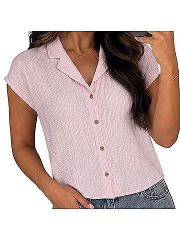 BeachLunchLounge Short Sleeve Button-Down Shirt (view 2)