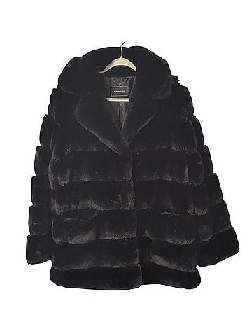 BCBGMAXAZRIA Channel Faux Fur Jacket Faux Fur Jacket (view 1)