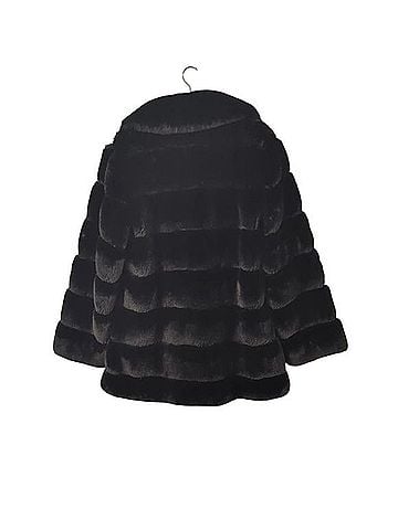 BCBGMAXAZRIA Channel Faux Fur Jacket Faux Fur Jacket (view 2)