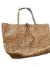 VS Animal Print Brown Leather Tote One size - photo 1
