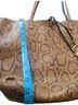 VS Animal Print Brown Leather Tote One size - photo 7