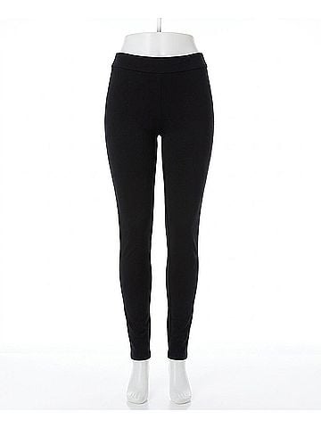 Rafaella Plus Size Comfort Fit Seamed Back Legging Pants in Black (view 1)