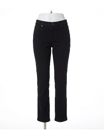 Gloria Vanderbilt Amanda Straight-Leg Jean - Petite in Black (view 1)
