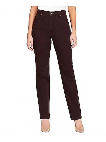 Gloria Vanderbilt Manda Straight-Leg Jeans - Petite in Hazelnut (view 2)
