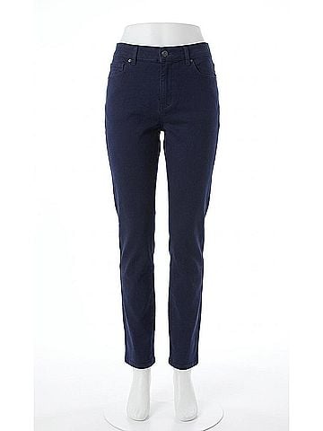 Gloria Vanderbilt Women's Dream High-Rise Straight Leg Jeans in Blue (view 1)