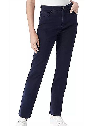 Gloria Vanderbilt Women's Dream High-Rise Straight Leg Jeans in Blue (view 2)