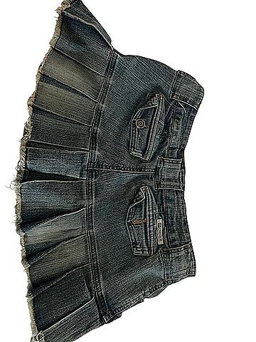 Hydraulic Denim Skirt (view 2)