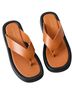 ALOHAS 100% Leather Brown Black Sandals Size 9 - photo 1
