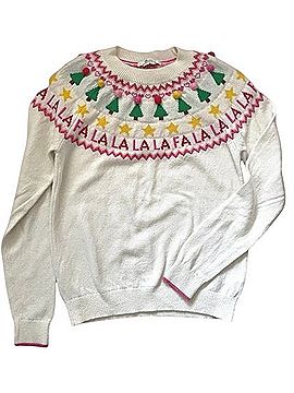 Boden Fair Isle Holiday Jumper FaLaLa Pullover Sweater (view 1)