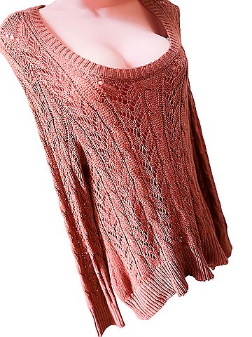 Verve Autumn Sunset + Meadow Whispers terra-cotta pointelle daydream Casual Sweaters (view 2)