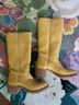 FRYE 100% Leather Yellow Tan Boots Size 6 1/2 - photo 8