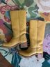FRYE 100% Leather Yellow Tan Boots Size 6 1/2 - photo 7