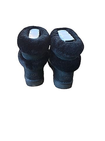 Ugg UGG Mini Black Fluff Belted Black Ankle Booties Ankle Boots (view 2)