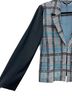 MING WANG Plaid Black White Teal Blazer Size L (petite) - photo 10