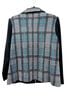 MING WANG Plaid Black White Teal Blazer Size L (petite) - photo 2