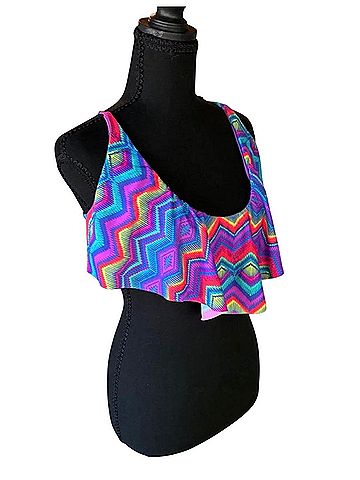 Xhilaration festive Swimsuit Top (view 2)