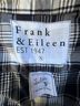 Frank & Eileen Plaid Blue White Black Button-Down Shirt Size S - photo 3