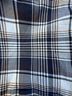 Frank & Eileen Plaid Blue White Black Button-Down Shirt Size S - photo 4