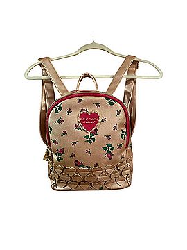 Betsey Johnson Cream Floral Heart Mini Backpack Backpack (view 1)