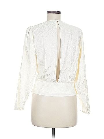 Ronny Kobo Ronny Kobo Long Sleeve Silk Top (view 2)