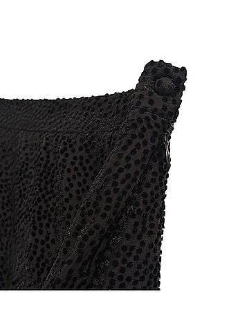 The Kooples Flowing Short Black Polka Dot Print Skirt Casual Skirt (view 2)