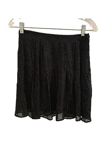 The Kooples Flowing Short Black Polka Dot Print Skirt Casual Skirt (view 1)